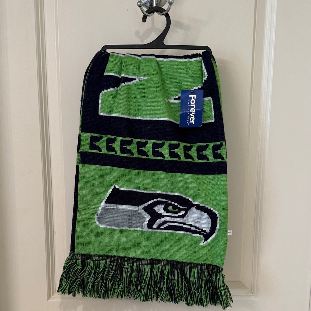 Blue and Green Number 12 Scarf
